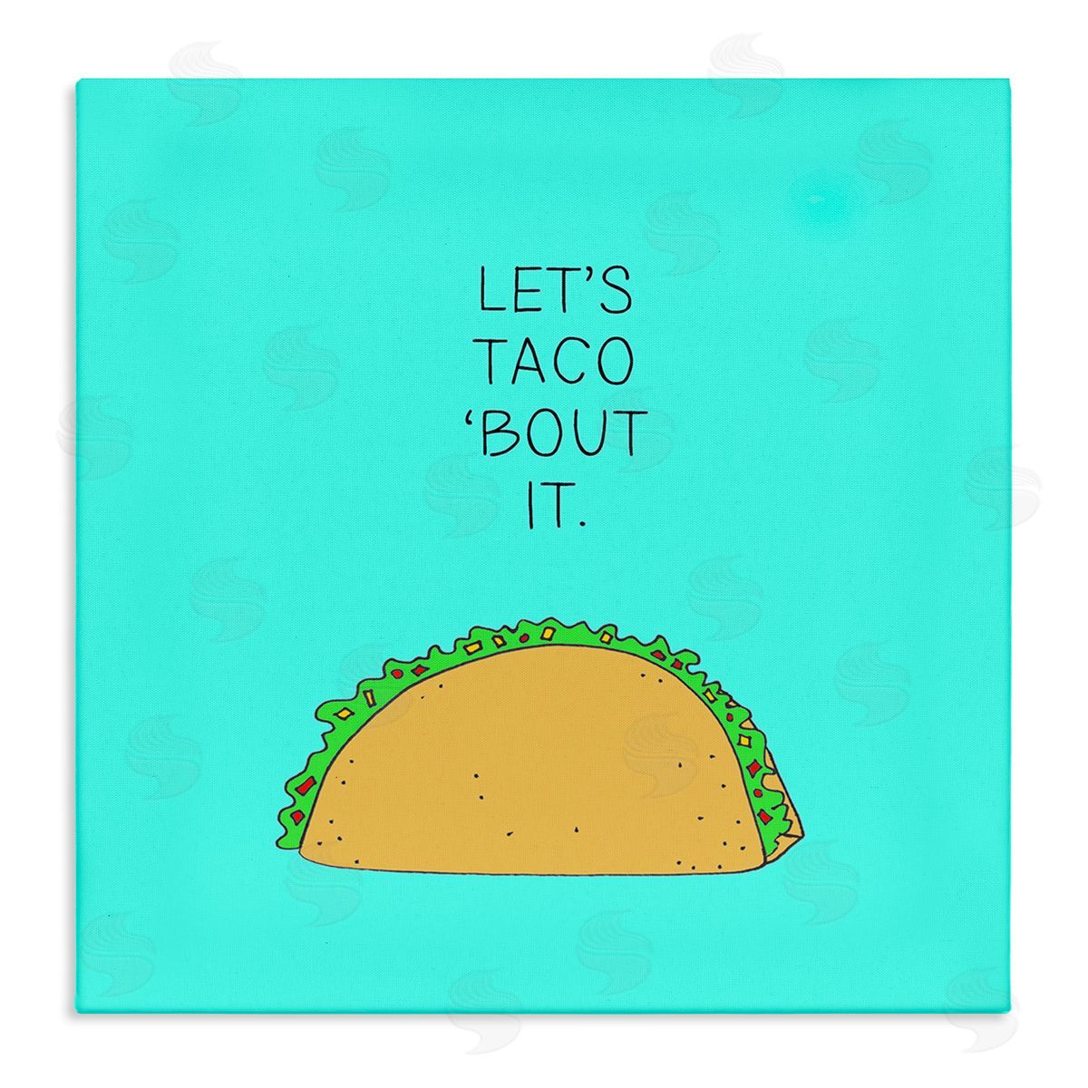 Natalie Sizemore Let's Taco 'Bout It Food Pun Canvas Wall Art