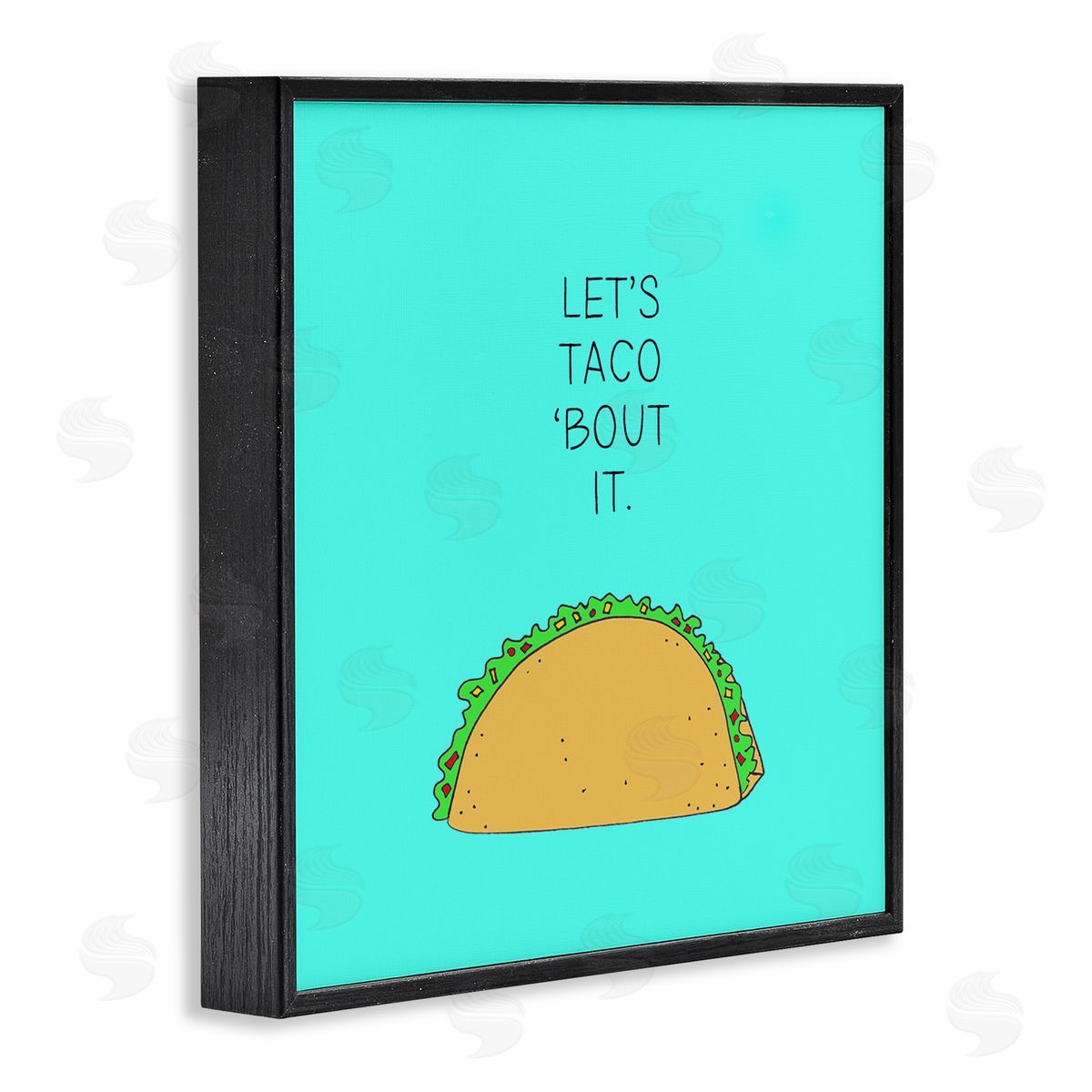 Natalie Sizemore Let's Taco 'Bout It Food Pun Black Framed Giclee Wall Art