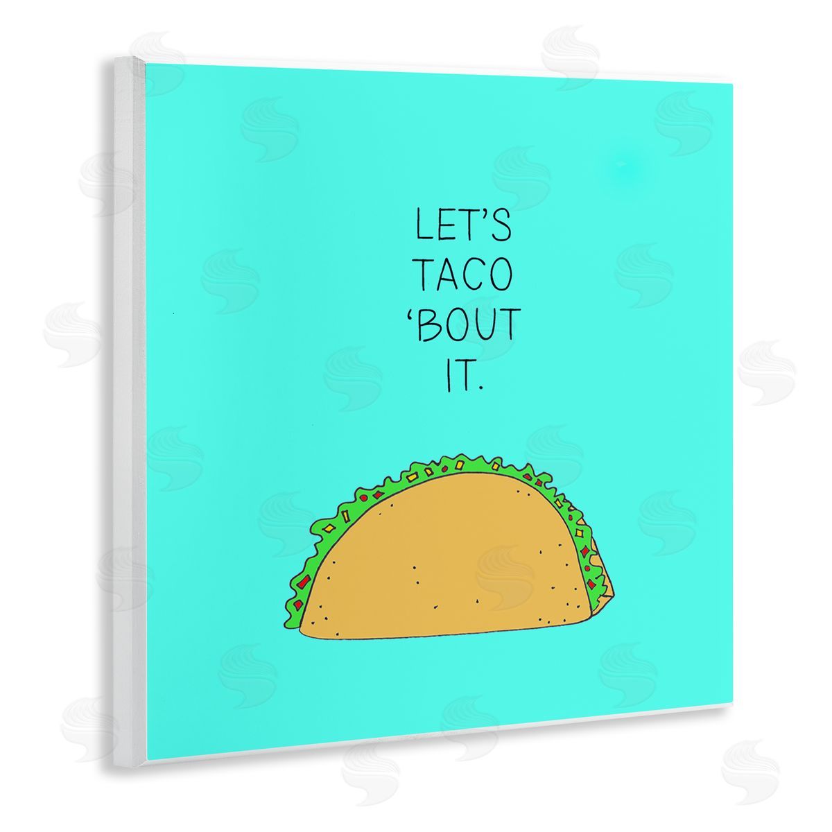 Natalie Sizemore Let's Taco 'Bout It Food Pun Wall Plaque Art