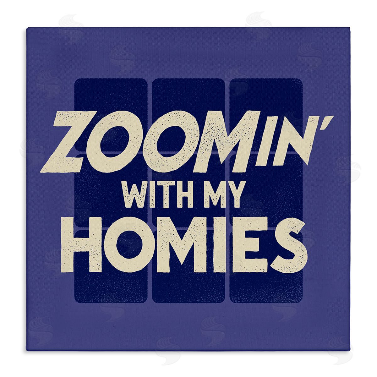 Buck Wear Zoomin' With Homies Office Humor Canvas Wall Art