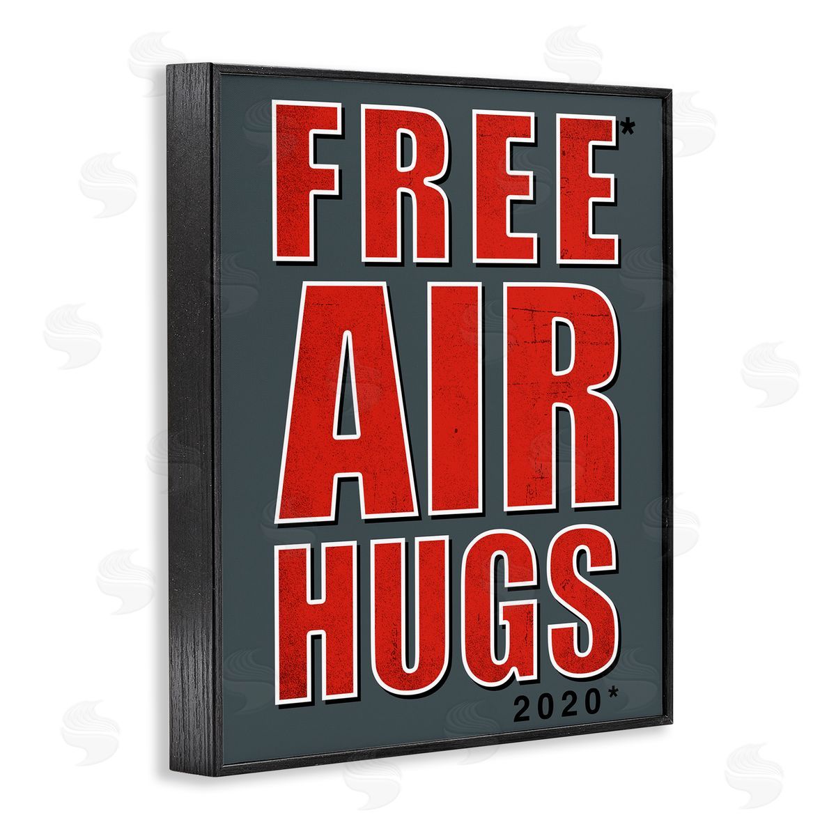 Buck Wear Free Air Hugs Phrase 2020 Reference Black Framed Giclee Wall Art