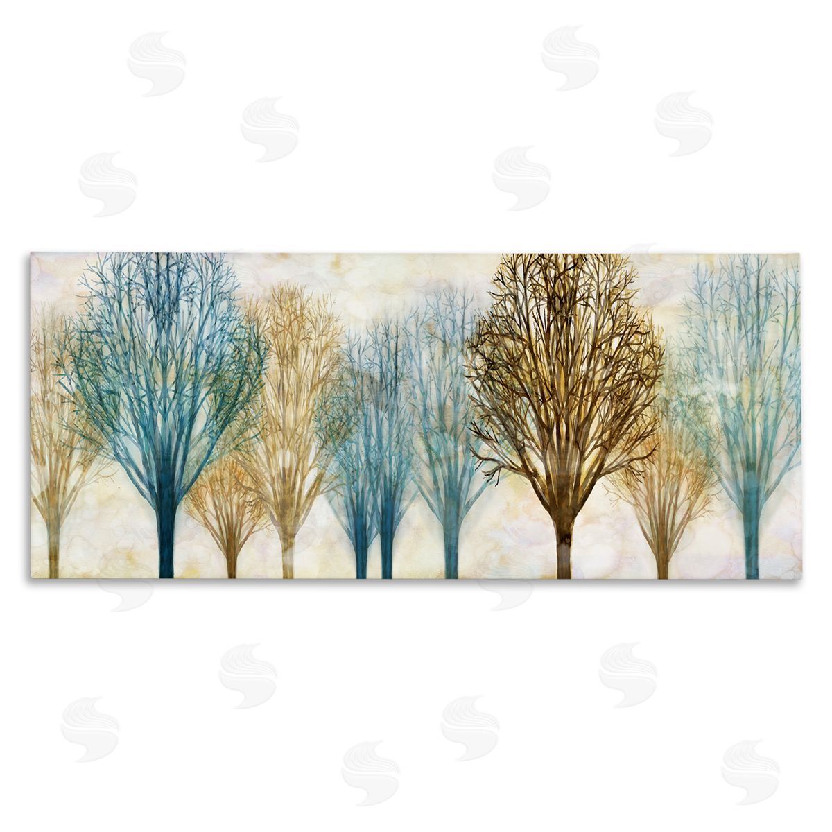 Chris Donovan Autumn Tree Forest Bare Branches Canvas Wall Art