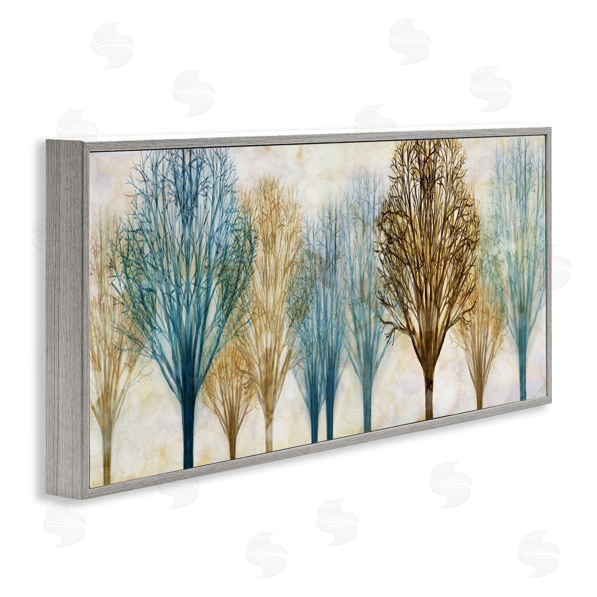 Chris Donovan Autumn Tree Forest Bare Branches Gray Framed Giclee Wall Art