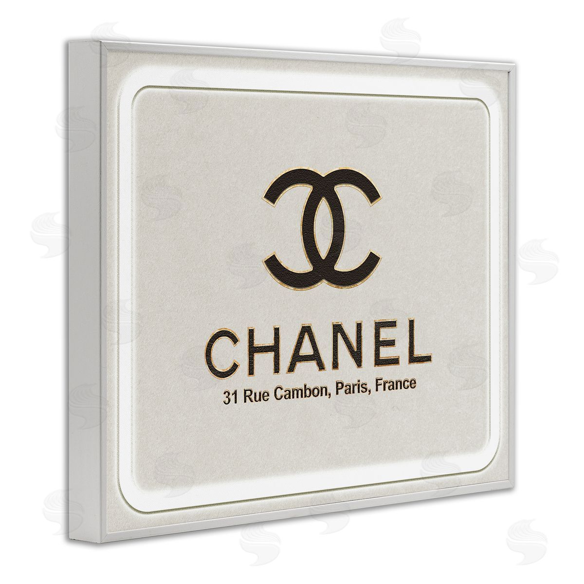 Ziwei Li French Glam Fashion Designer Style Brand White Framed Giclee Wall Art