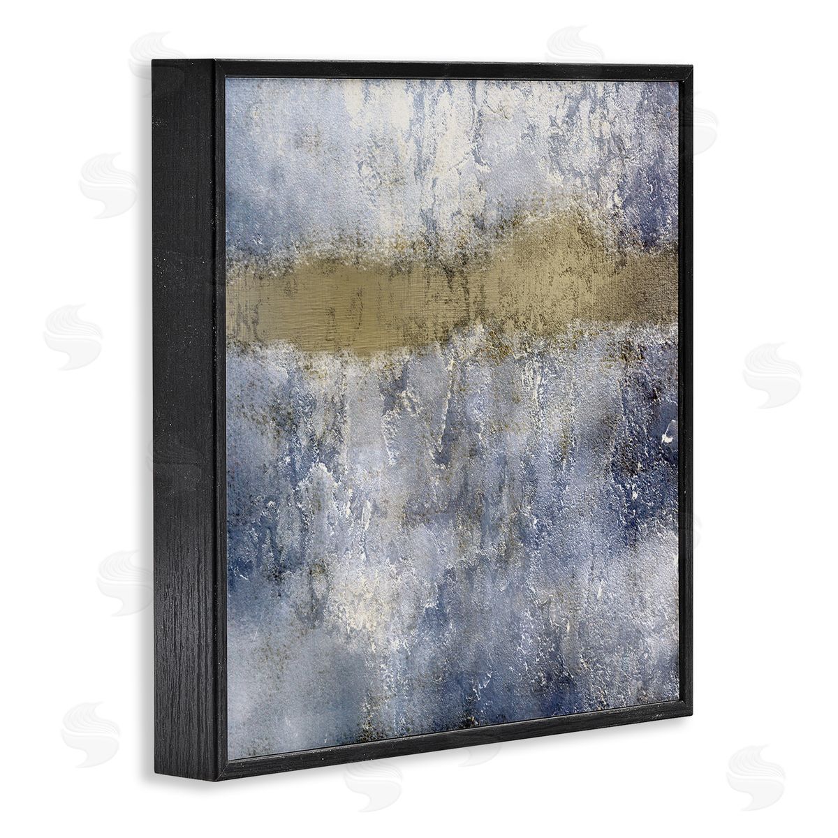 Kim Allen Abstract Distressed Urban Texture Design Black Framed Giclee Wall Art