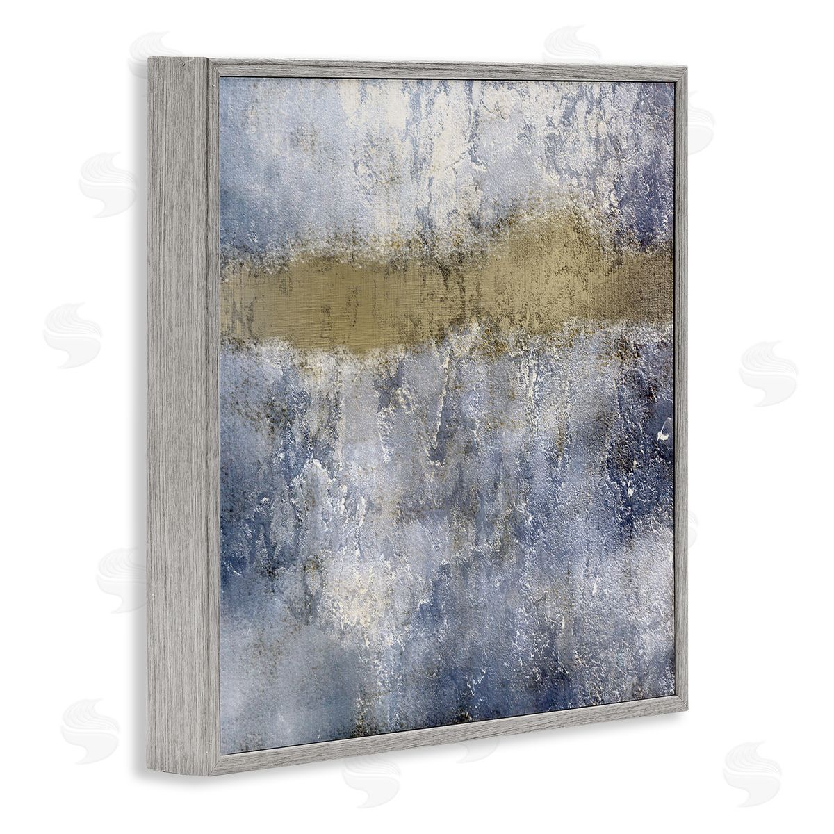 Kim Allen Abstract Distressed Urban Texture Design Gray Framed Giclee Wall Art