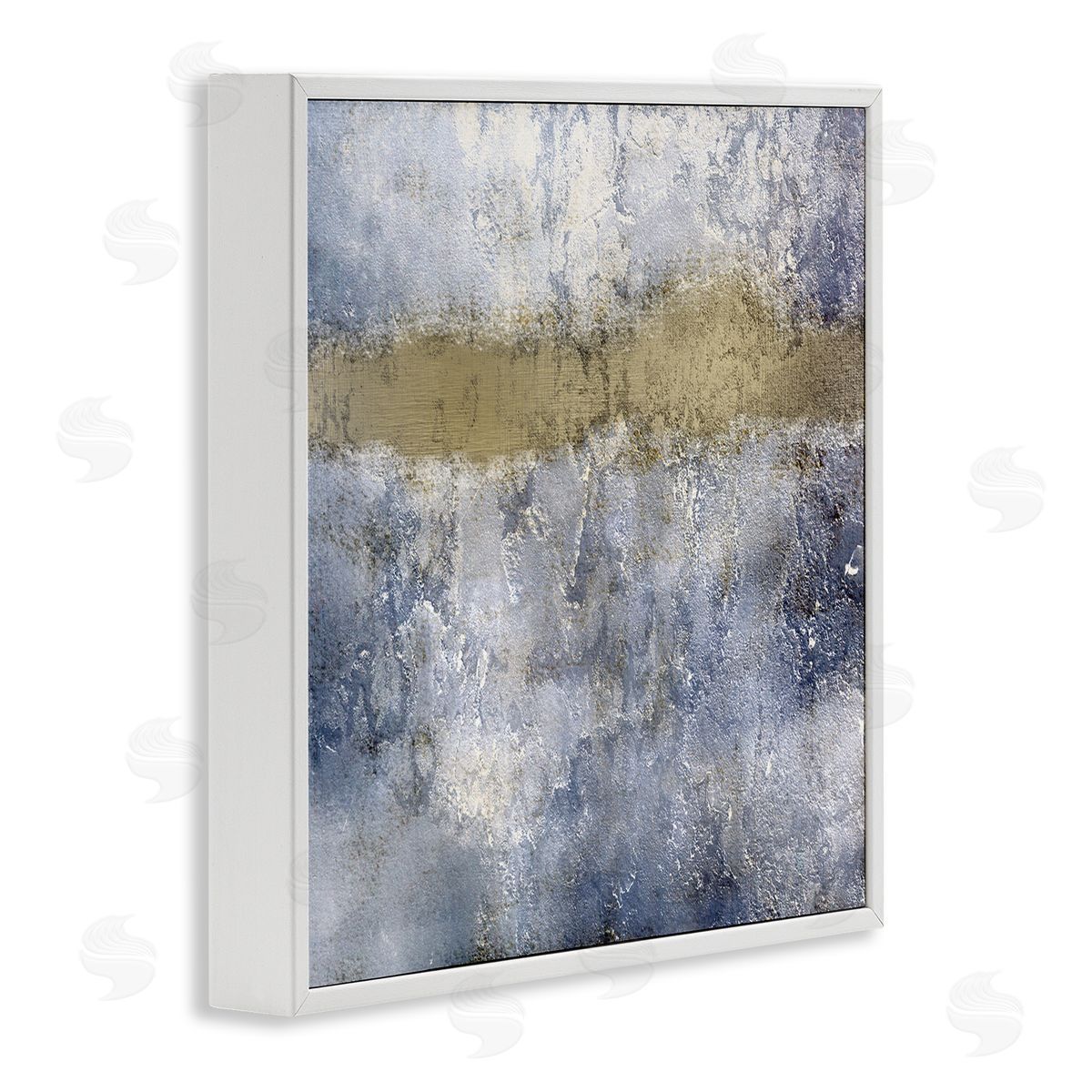 Kim Allen Abstract Distressed Urban Texture Design White Framed Giclee Wall Art