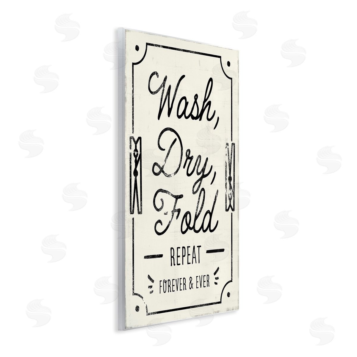 Victoria Barnes Charming Laundry Wash Dry Fold Wall Plaque Art
