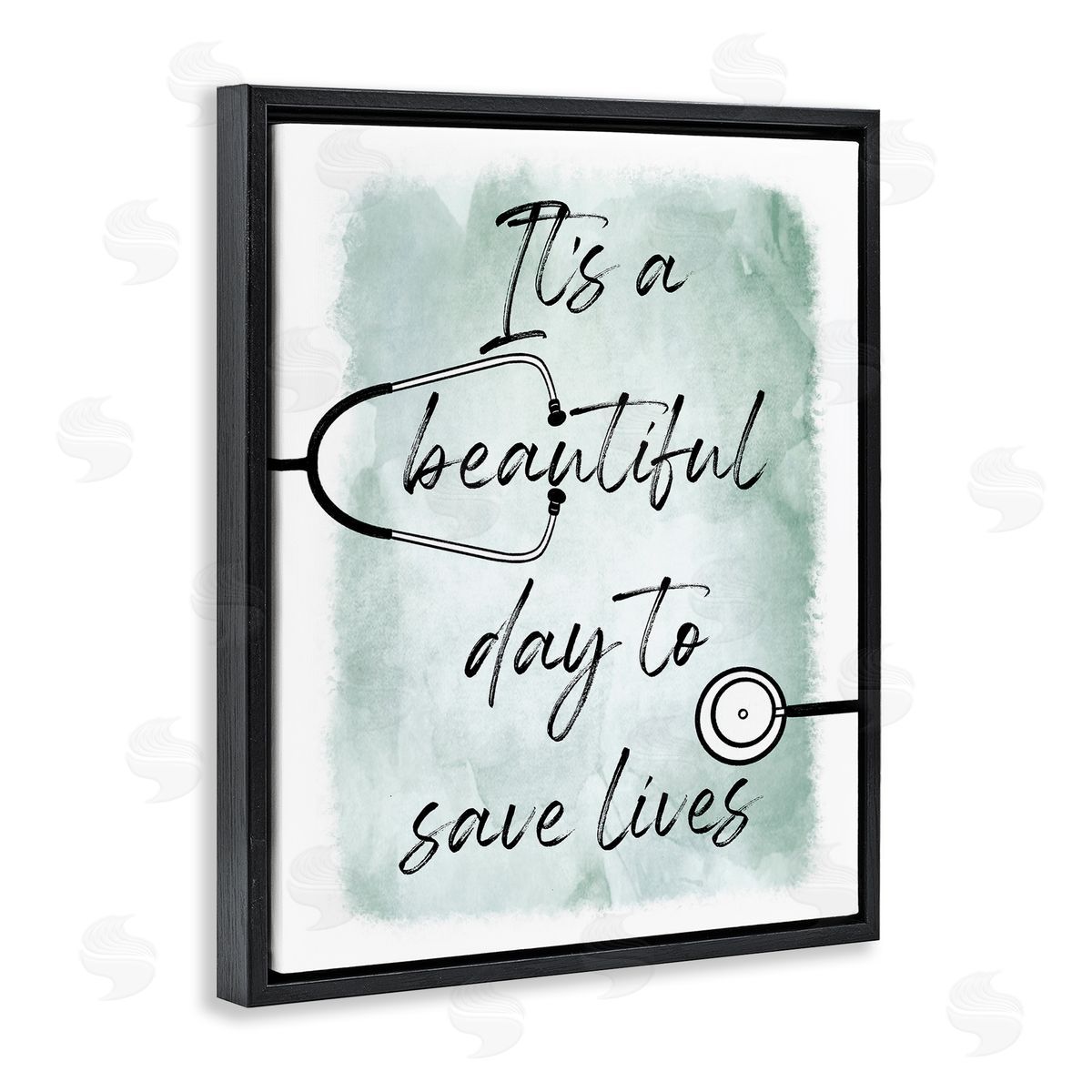 Marcus Prime Beautiful Day Save Lives Healthcare Appreciation Black Floater Frame Canvas Art