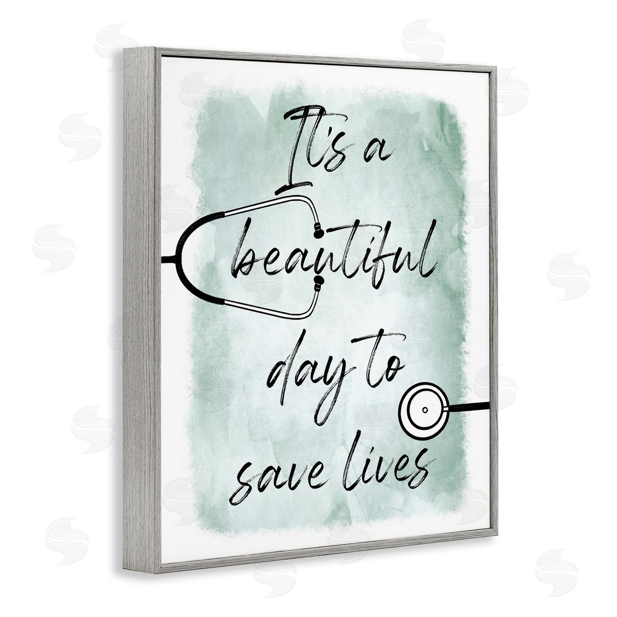 Marcus Prime Beautiful Day Save Lives Healthcare Appreciation Gray Framed Giclee Wall Art