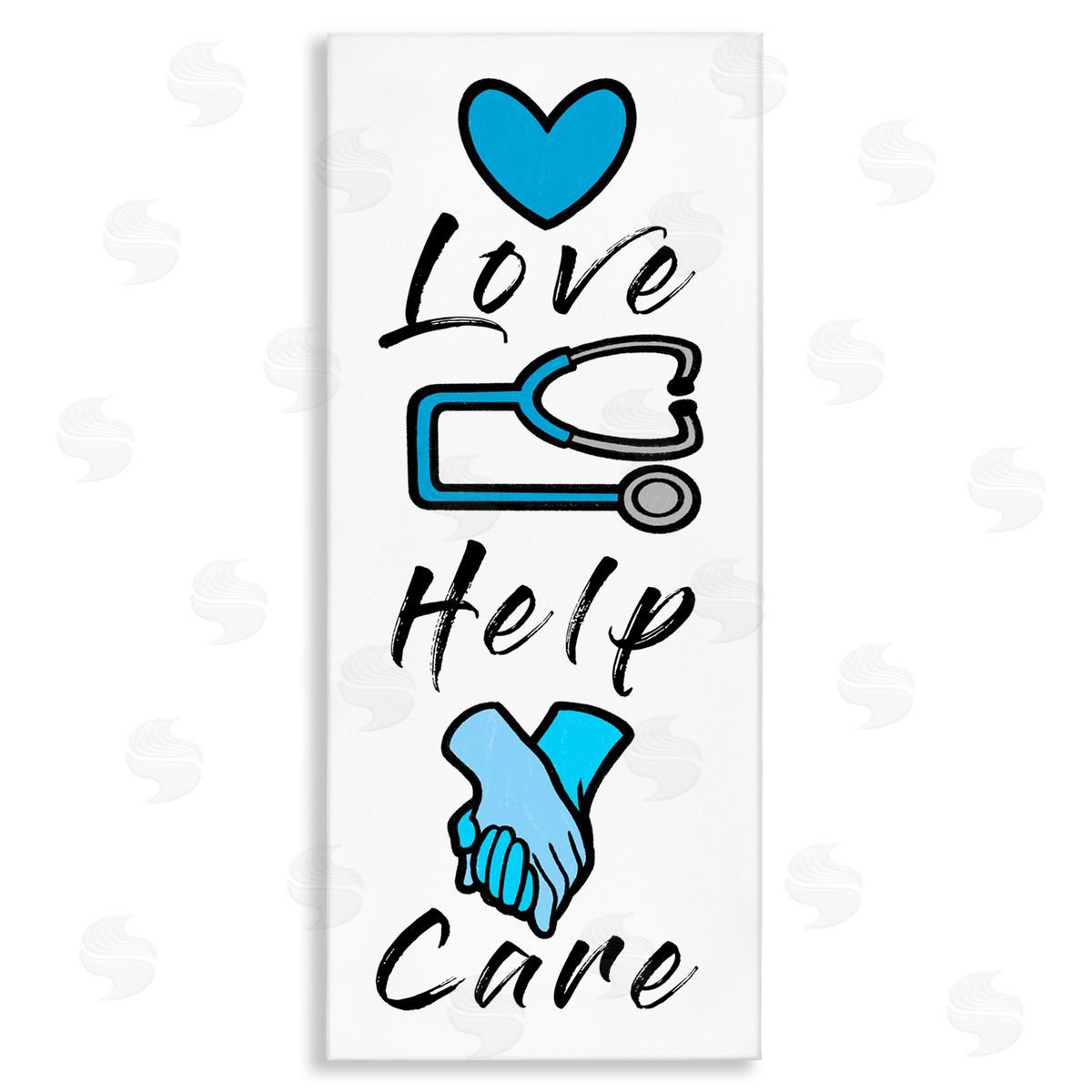 Marcus Prime Healthcare Love Help Care Illustrations Canvas Wall Art