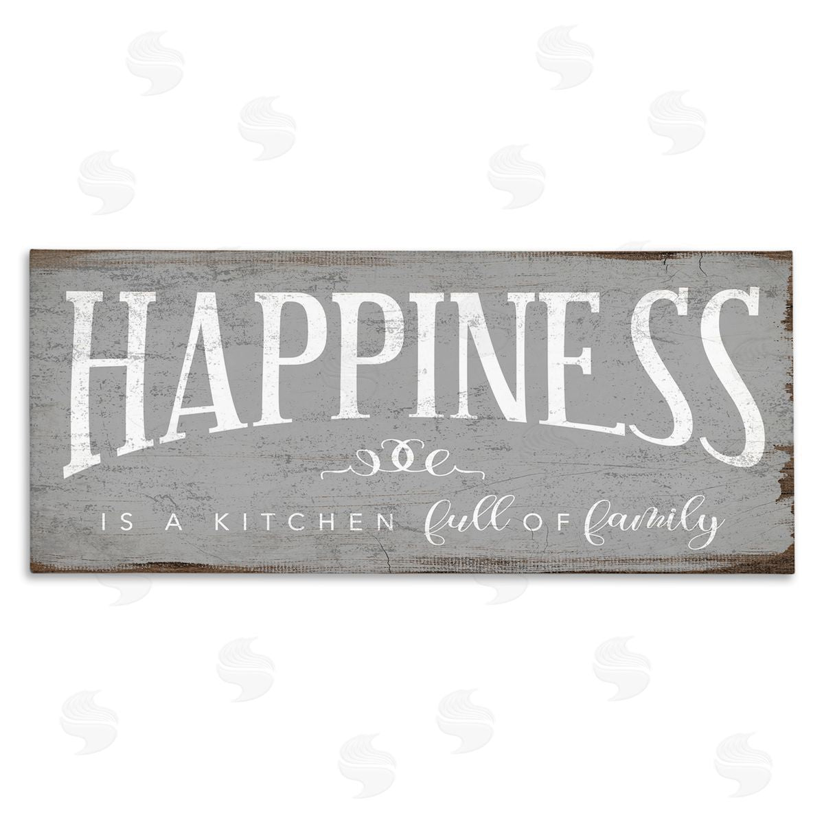 Happiness is A Full Kitchen Phrase Canvas Wall Art, Home Decor by Stupell Studio