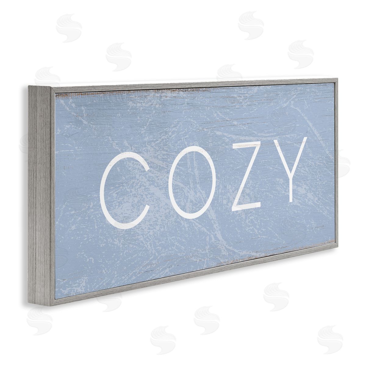 Cozy Charming Distressed Phrase Grey Frame Print Wall Art, Home Decor by Stupell Studio