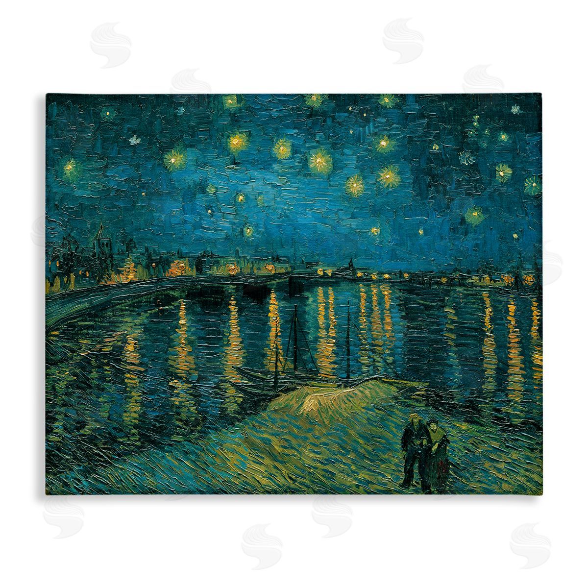 Vincent Van Gogh Classic Starry Night Over Rhone Van Gogh Canvas Wall Art