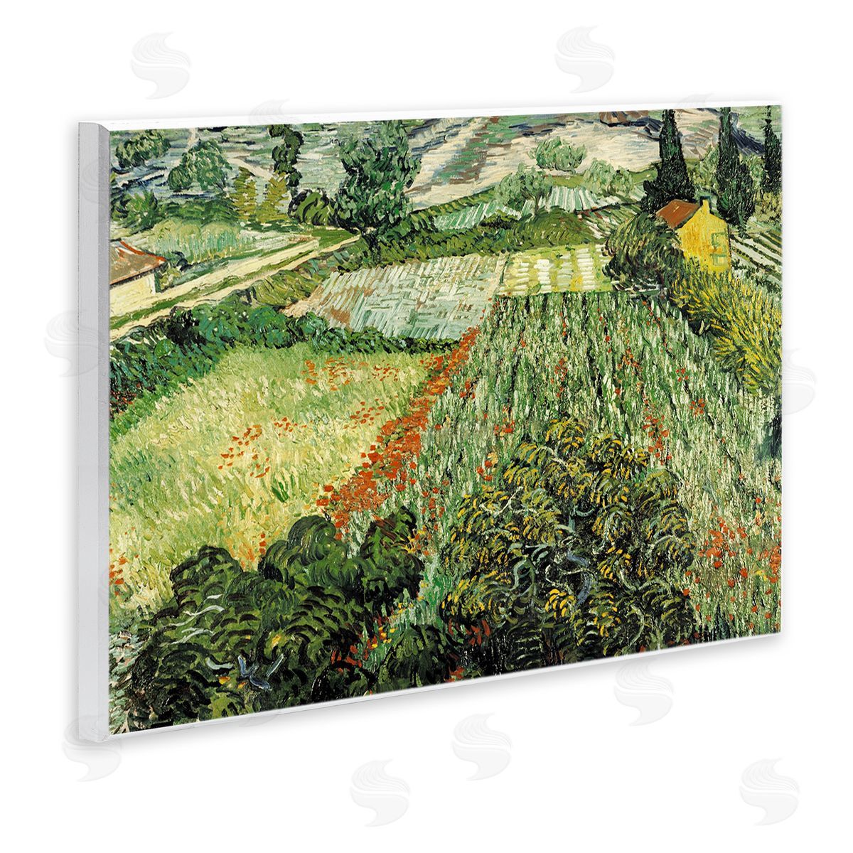 Vincent Van Gogh Classic Van Gogh Feld Mit Mohnblumen Wall Plaque Art