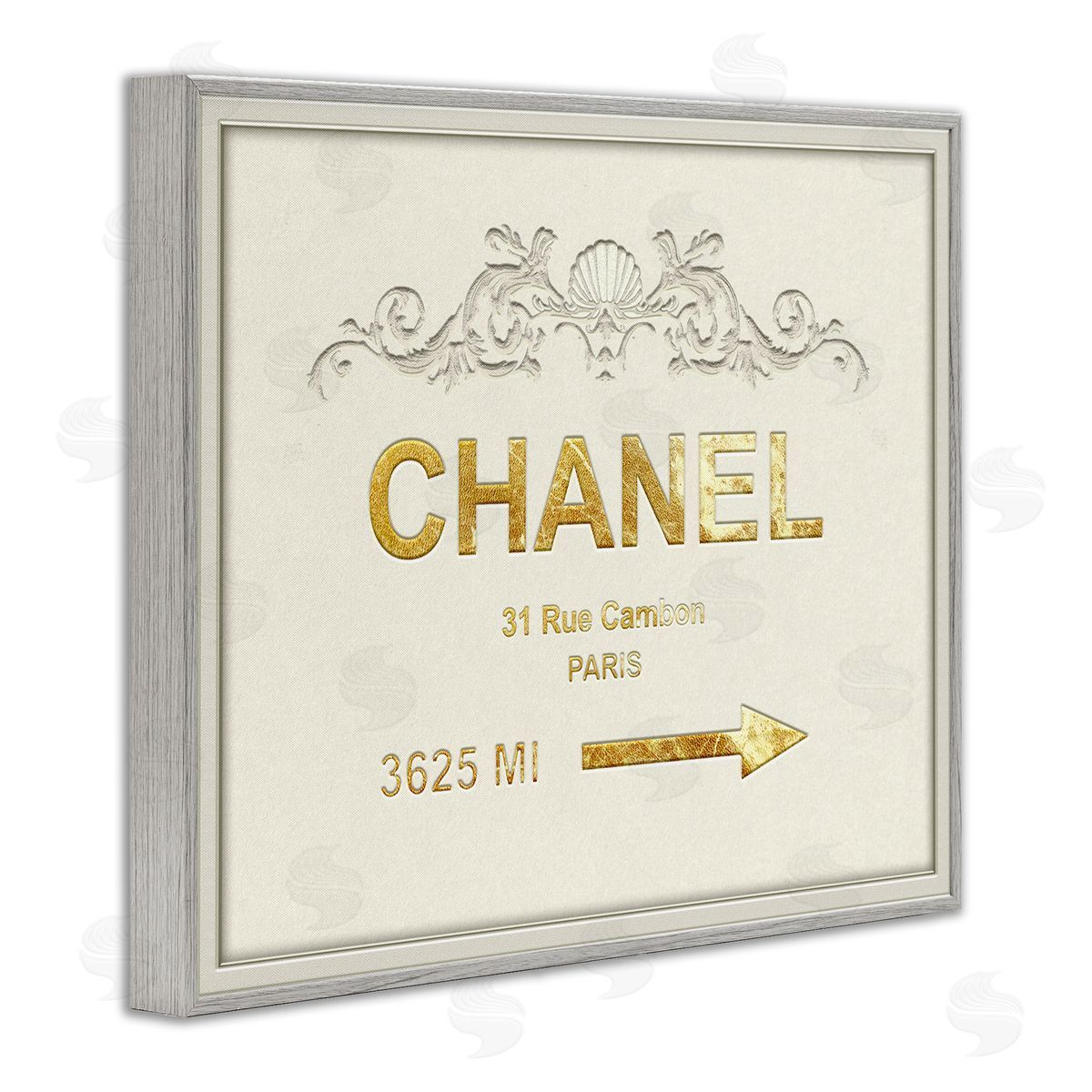 Ziwei Li Parisian Fashion Distance from New York Gray Framed Giclee Wall Art