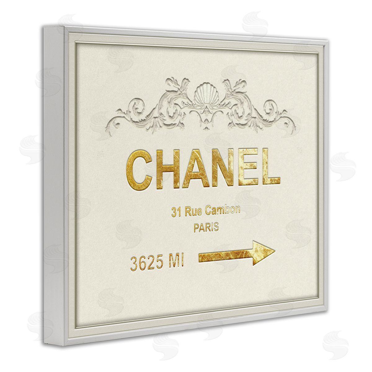 Ziwei Li Parisian Fashion Distance from New York White Framed Giclee Wall Art