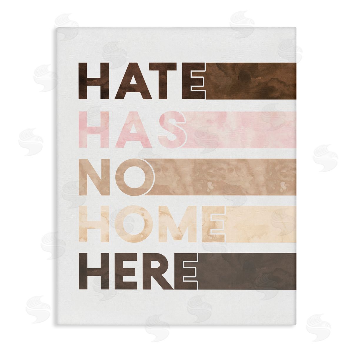 Erica Billups Hate Has No Home Inclusivity Quote Canvas Wall Art