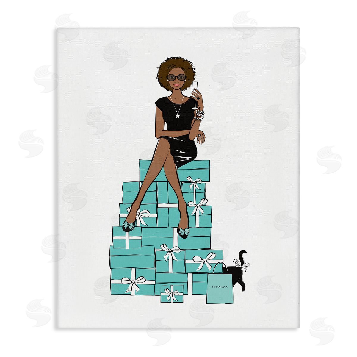 Martina Pavlova Fashionista on Gift Stack Designer Canvas Wall Art