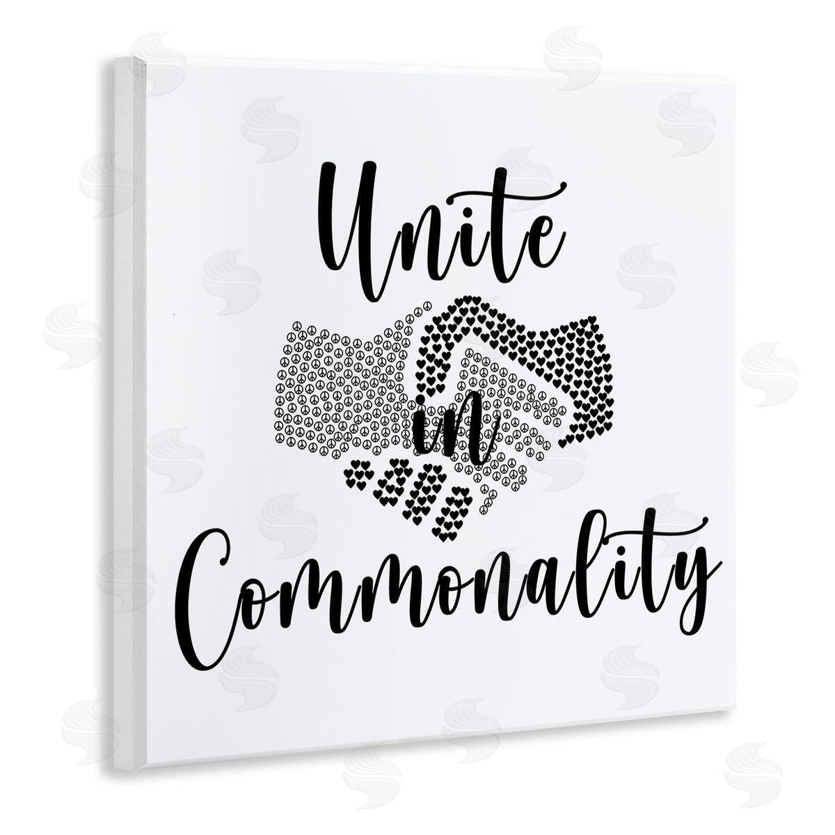 Jessica Mundo Unite in Commonality Equality Handshake Wall Plaque Art