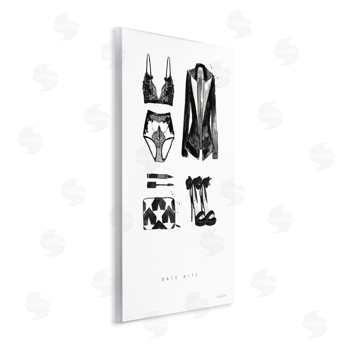 Mercedes Lopez Charro Date Nite Slang Quote Female Fashion Mood Wall Plaque Art