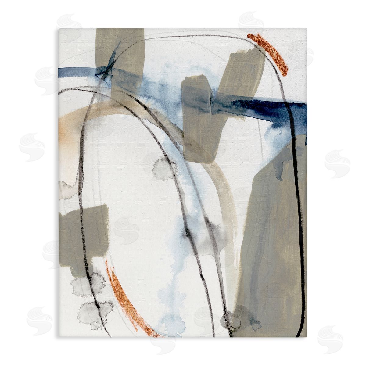 Victoria Barnes Sabine Inspired Abstract Design Expressive Organic Shapes Canvas Wall Art