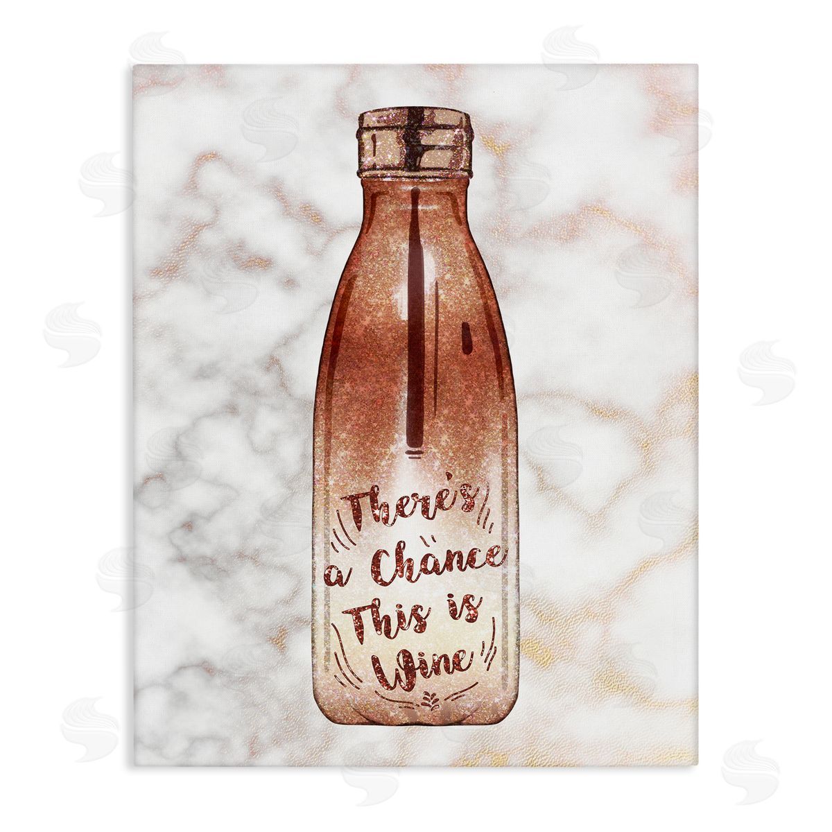 Ziwei Li Chance This Is Wine Funny Quote Fashion Bottle Canvas Wall Art