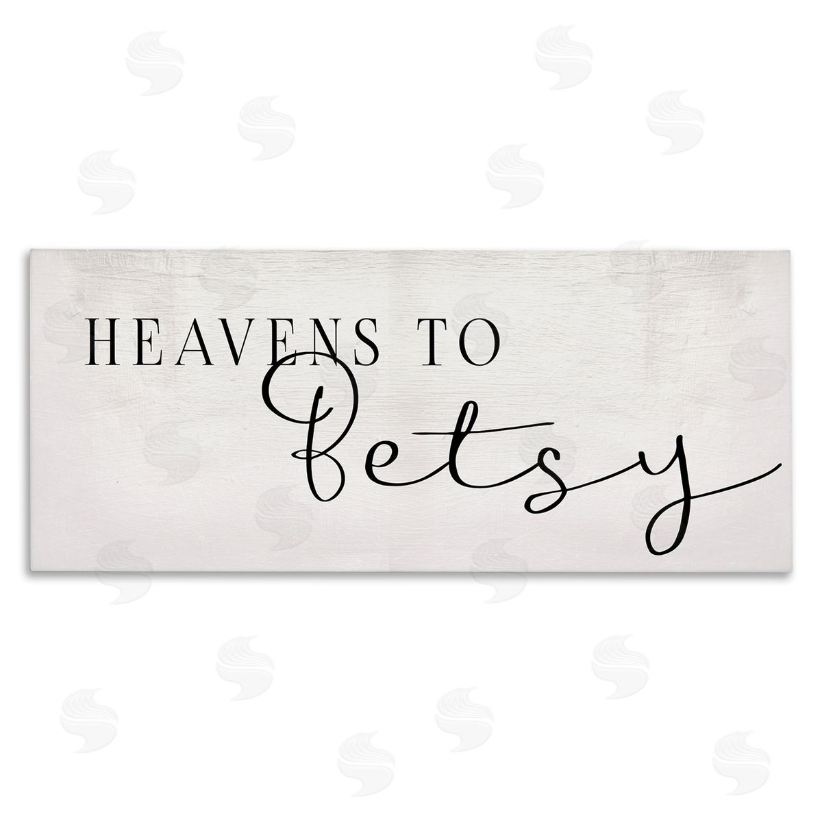 Stupell Studio Heavens to Betsy Phrase Charming Southern Typography Canvas Wall Art