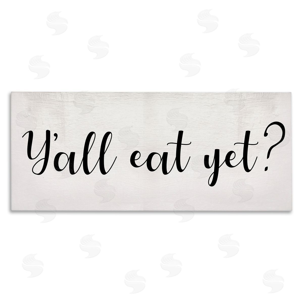 Stupell Studio Y'all Eat Yet Phrase Southern Charm Typography Canvas Wall Art