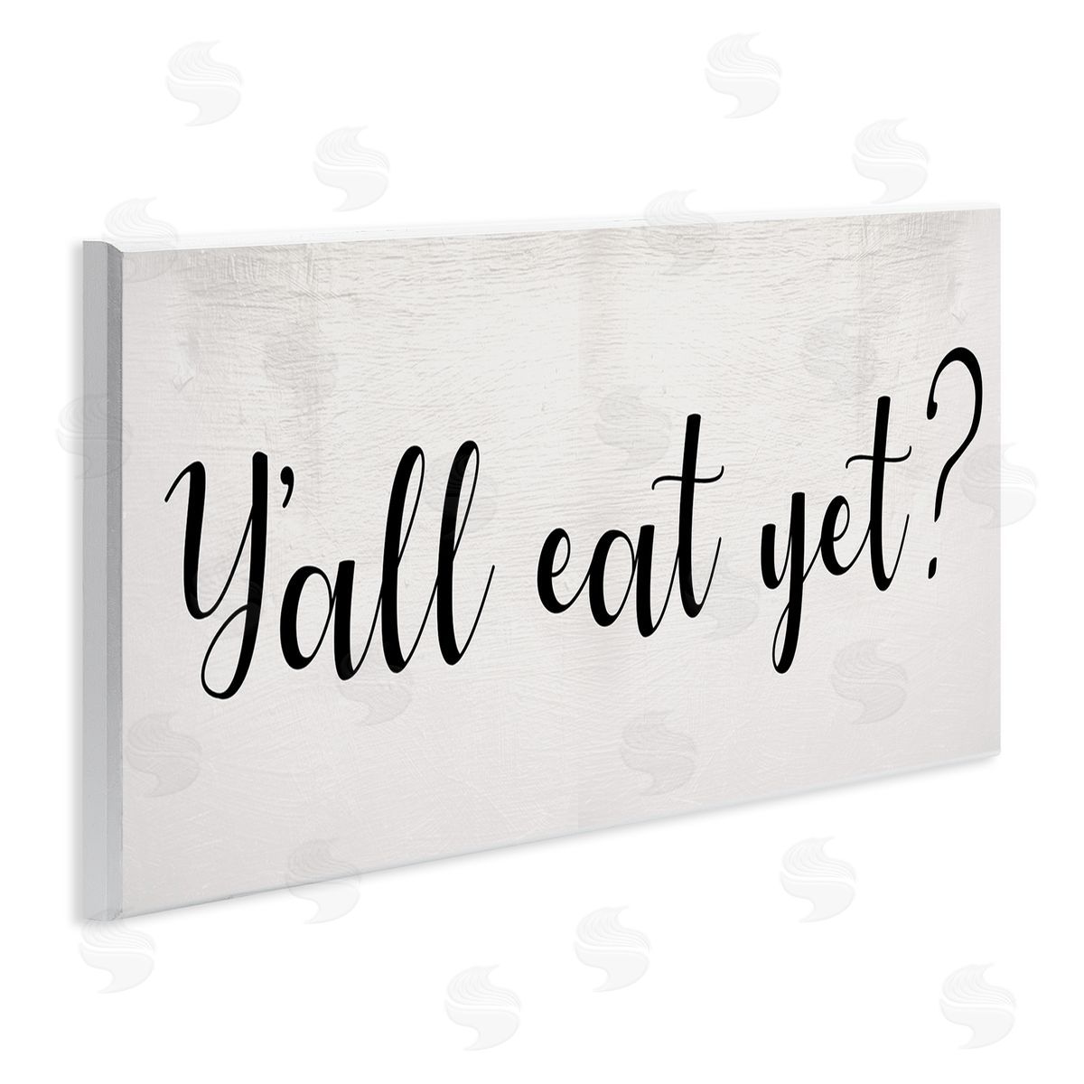 Stupell Studio Y'all Eat Yet Phrase Southern Charm Typography Wall Plaque Art