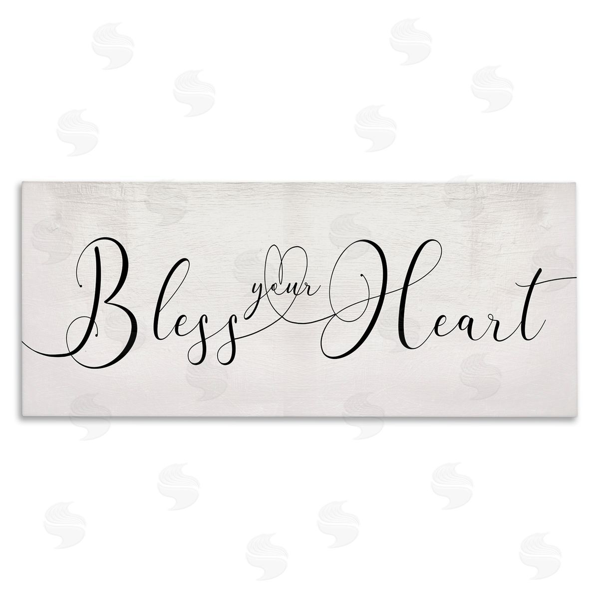 Stupell Studio Bless Your Heart Phrase Charming Southern Quote Canvas Wall Art