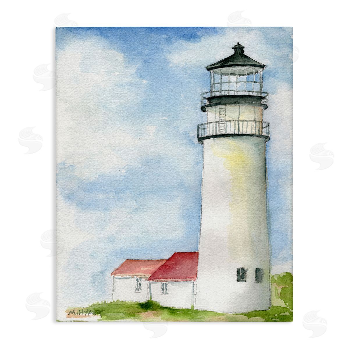 Melissa Hyatt Highland Lighthouse Nautical Coast Architecture Canvas Wall Art