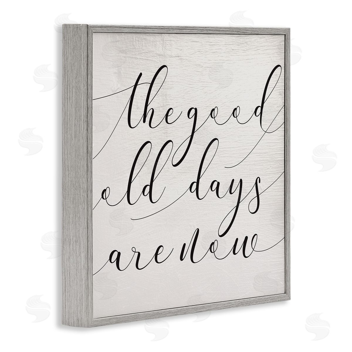 Stupell Studio Good Old Days Are Now Phrase Home Memories Design Gray Framed Giclee Wall Art