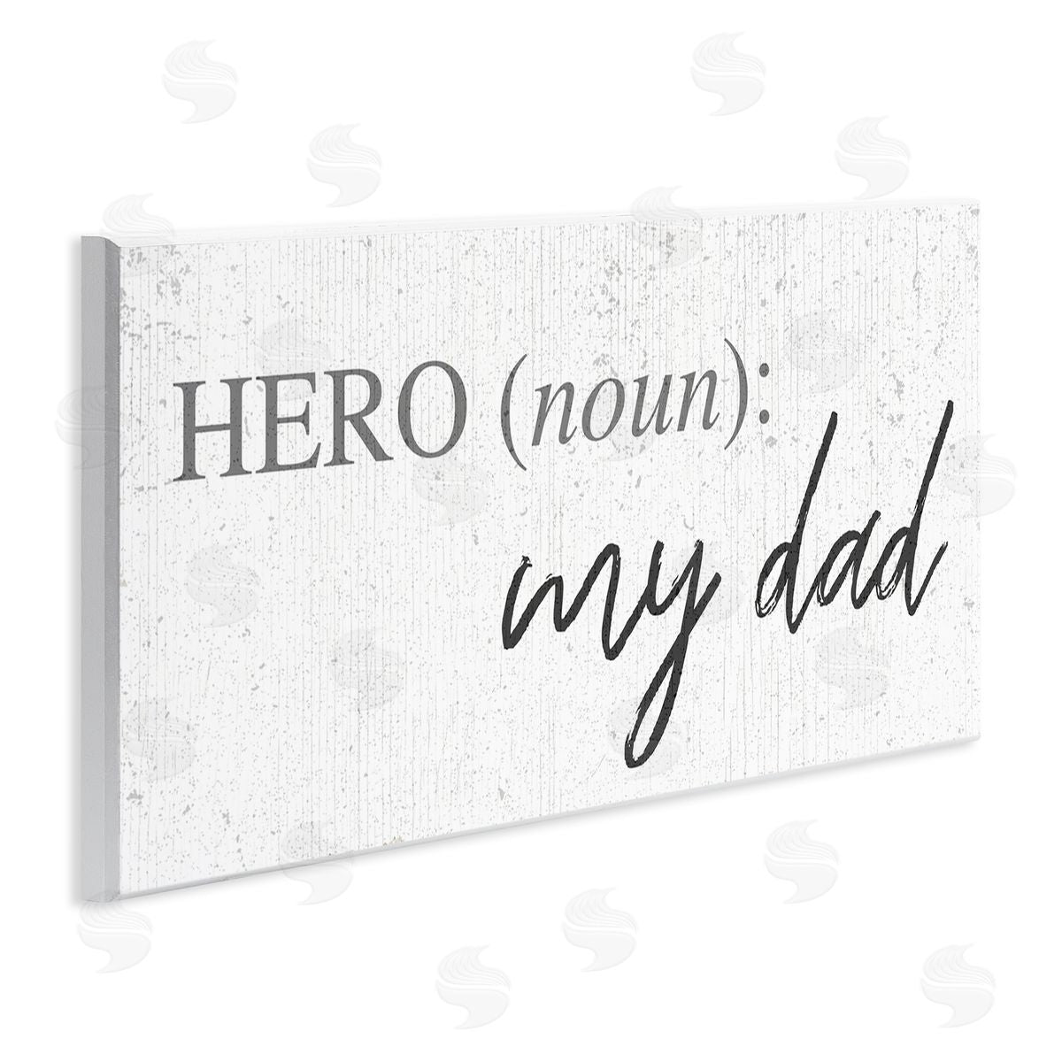 Stupell Studio Hero Definition Dad Appreciation Family Phrase Wall Plaque Art
