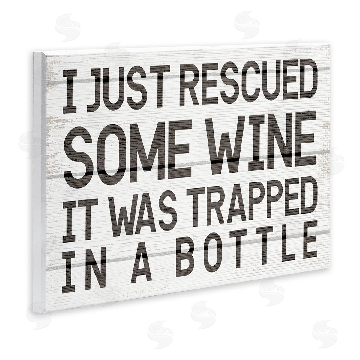 Stupell Studio Wine Trapped in Bottle Phrase Funny Drinking Humor Wall Plaque Art