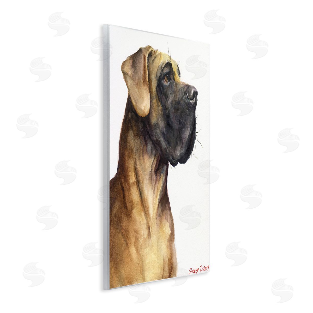 George Dyachenko Great Dane Pet Dog Portrait Strong Pose Wall Plaque Art