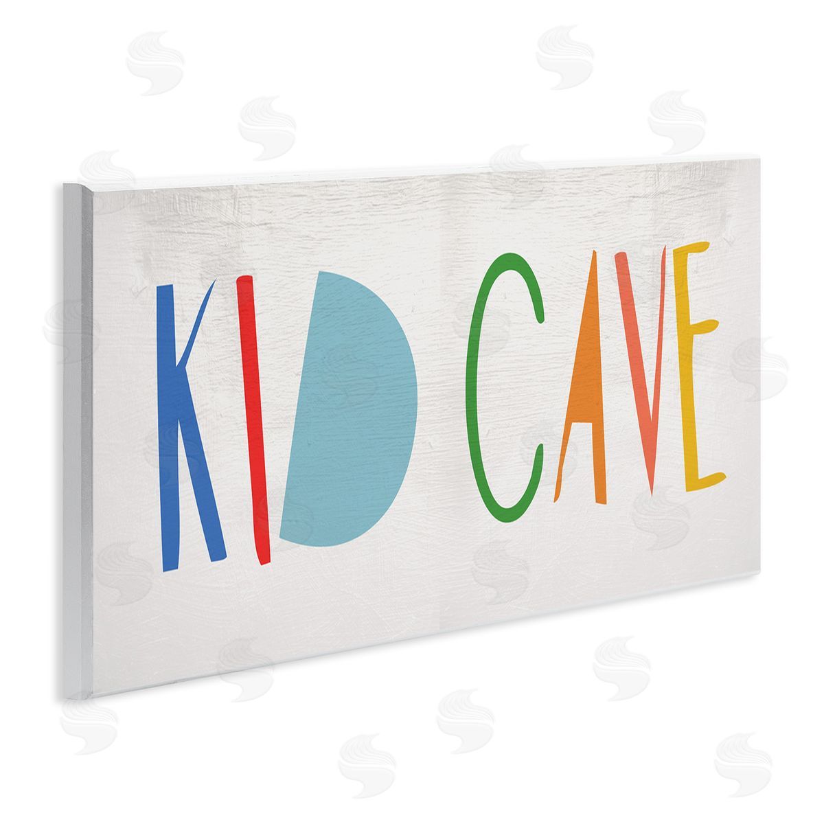Stupell Studio Kid Cave Phrase Fun Vibrant Whimsical Typography  Wall Plaque Art