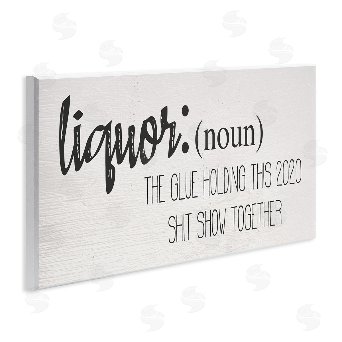 Stupell Studio Liquor Definition Funny Holding 2020 Together Phrase Wall Plaque Art