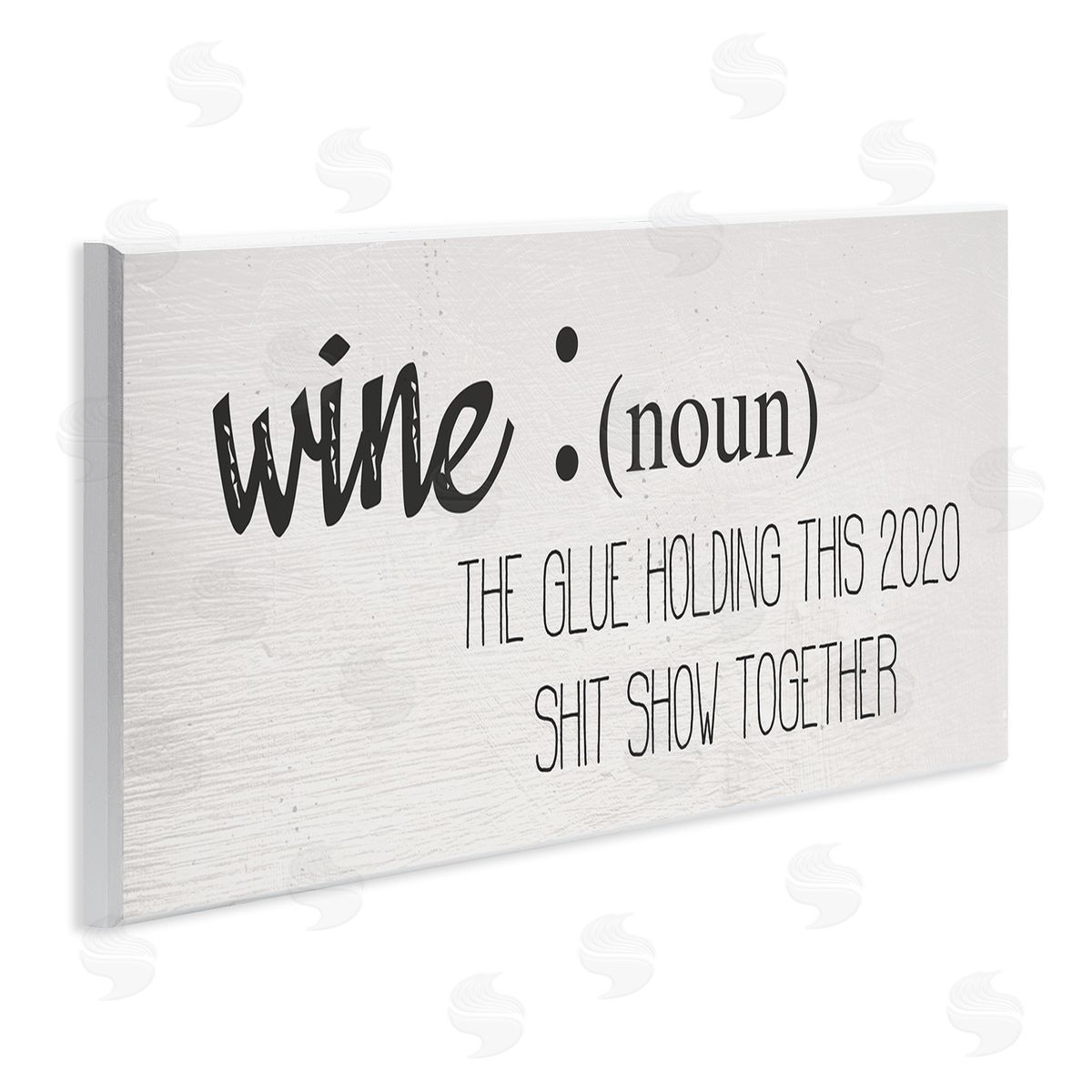 Stupell Studio Wine Definition Funny 2020 Drinking Humor Wall Plaque Art