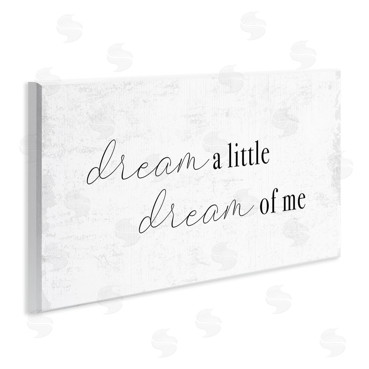 Stupell Studio Dream of Me Romantic Phrase Simple Rustic Charm Wall Plaque Art