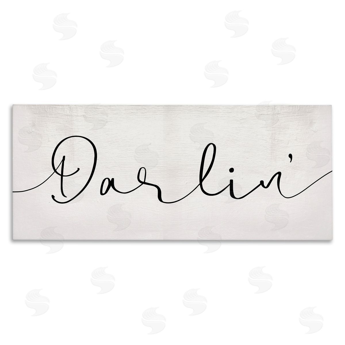 Darlin' Sentiment Elegant Cursive Canvas Wall Art, Home Decor by Stupell Studio