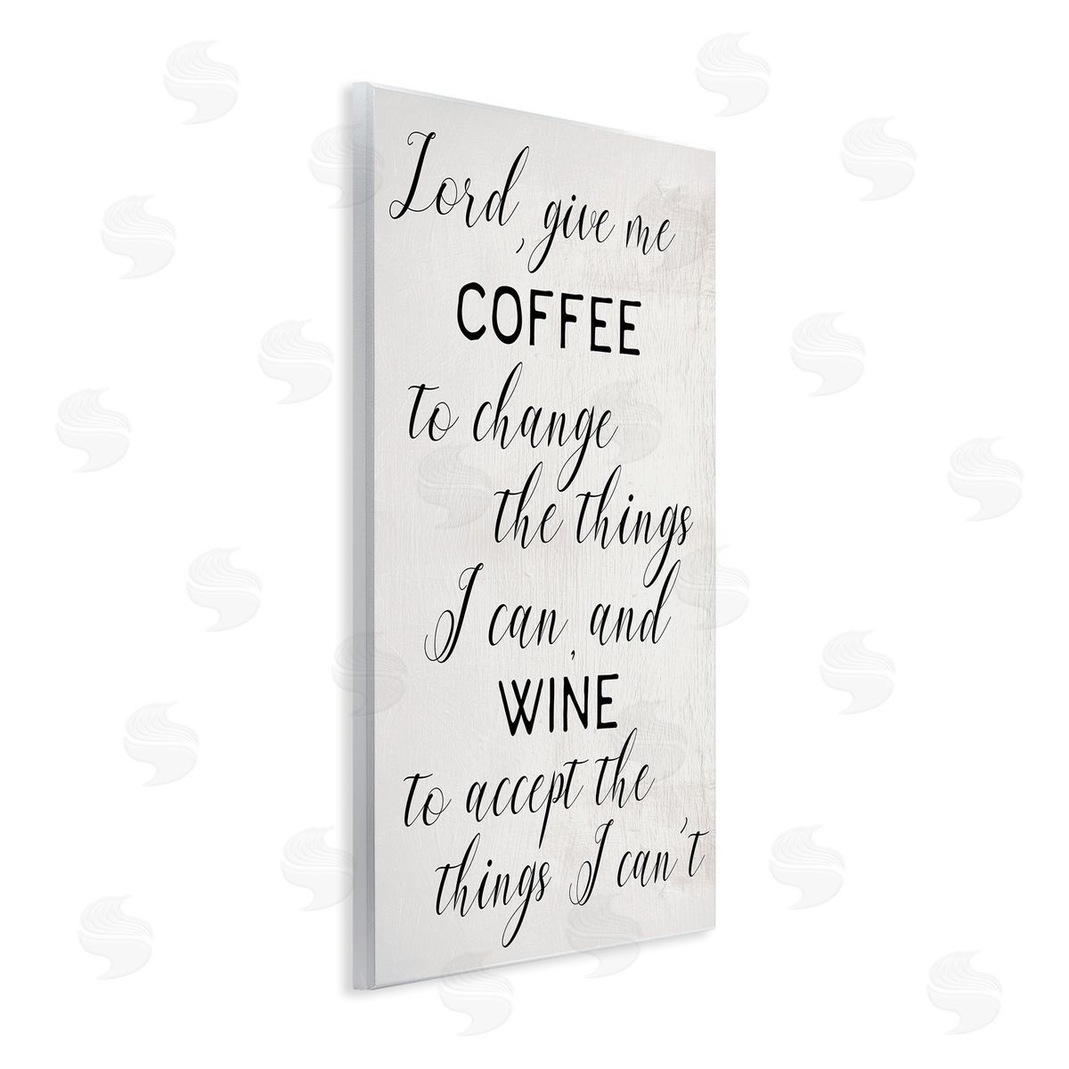 Stupell Studio Lord, Give Me Coffee and Wine Kitchen Phrase Wall Plaque Art