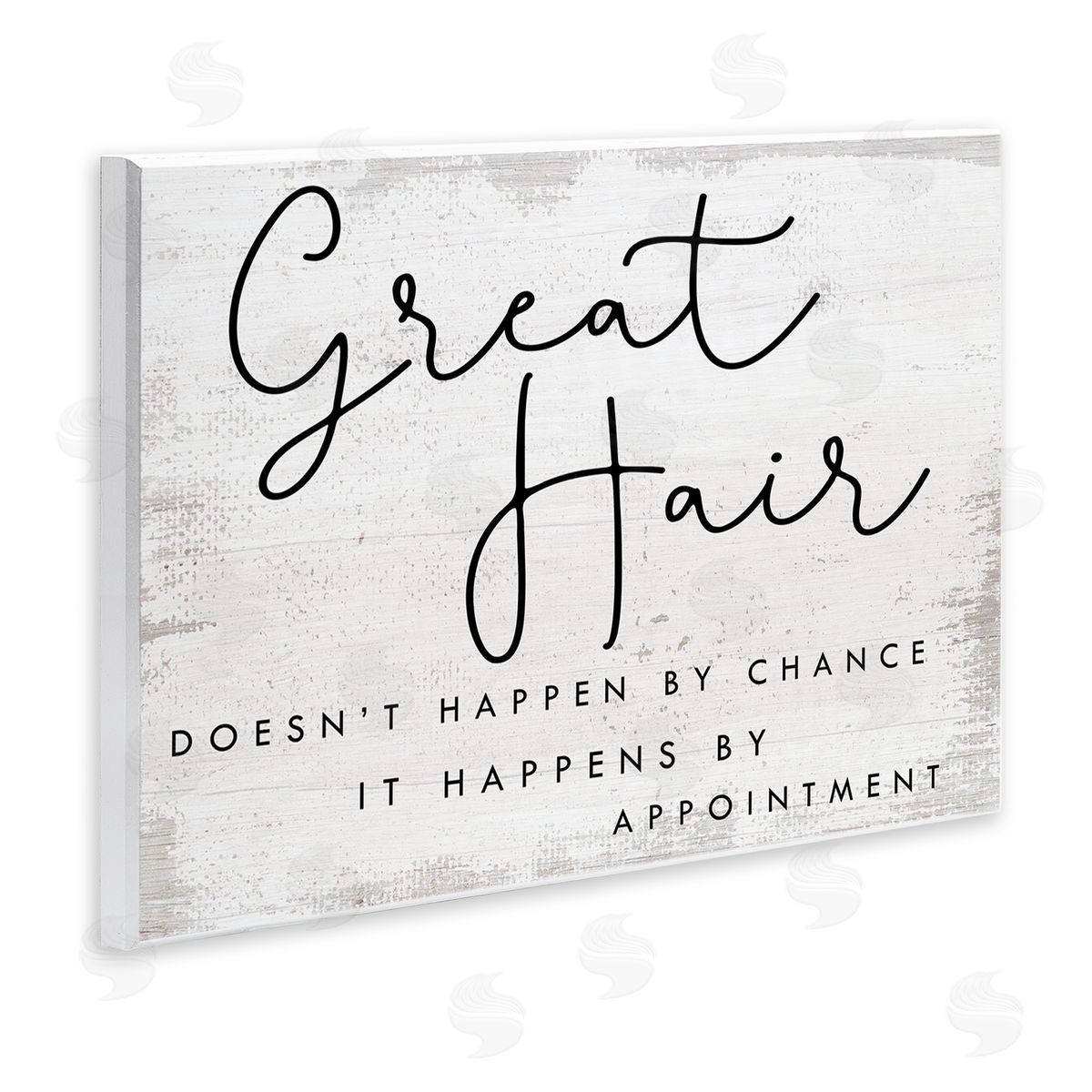 Stupell Studio Great Hair By Appointment Sign Distressed Beauty Salon Wall Plaque Art