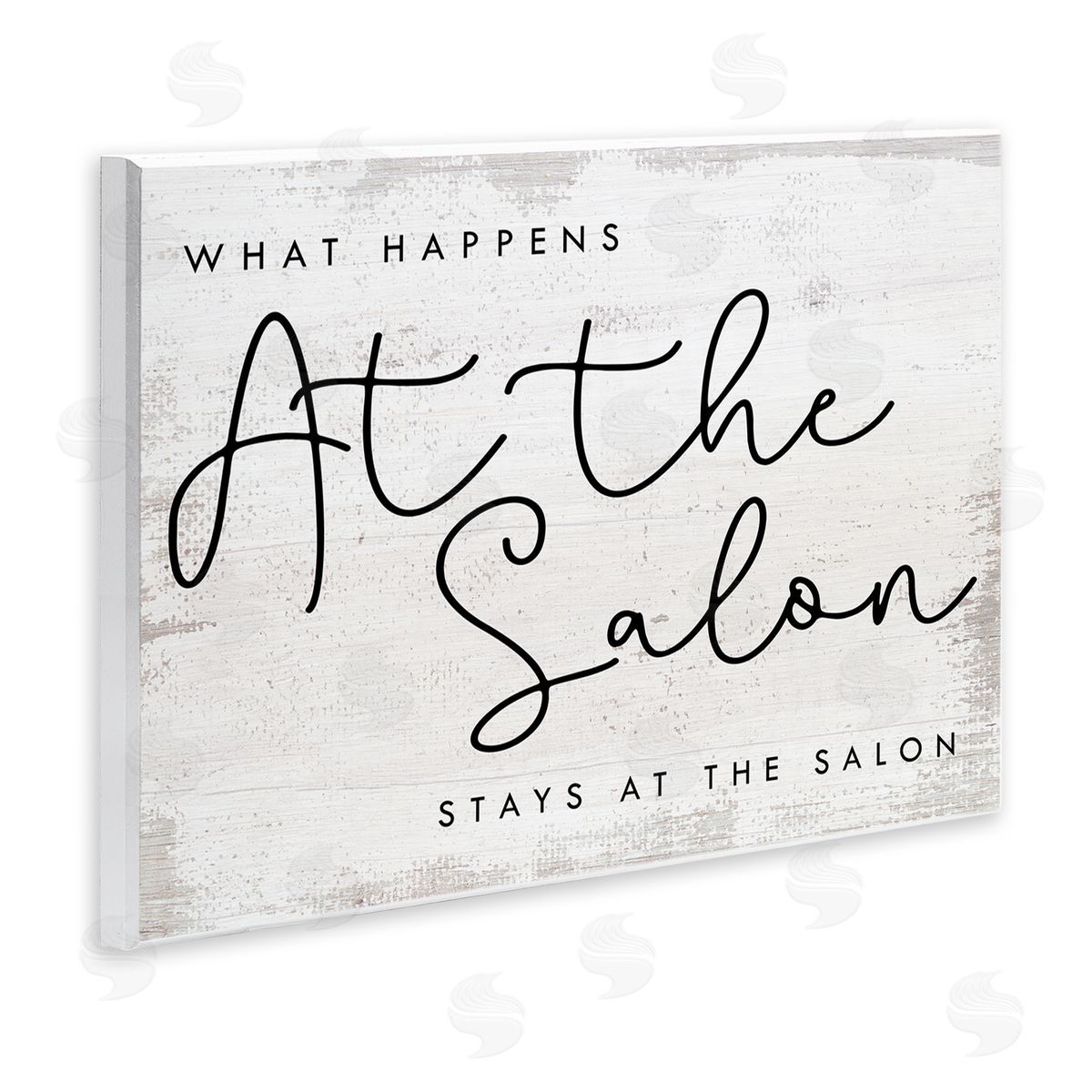 Stupell Studio What Happens at the Salon Phrase Beauty Sentiments Wall Plaque Art