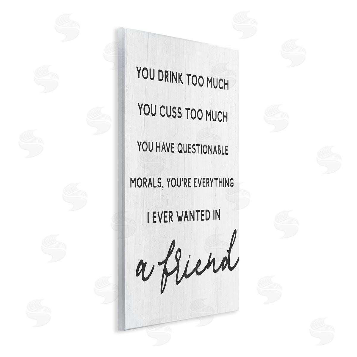 Stupell Studio Everything I Wanted in a Friend Humorous Sentiment Wall Plaque Art