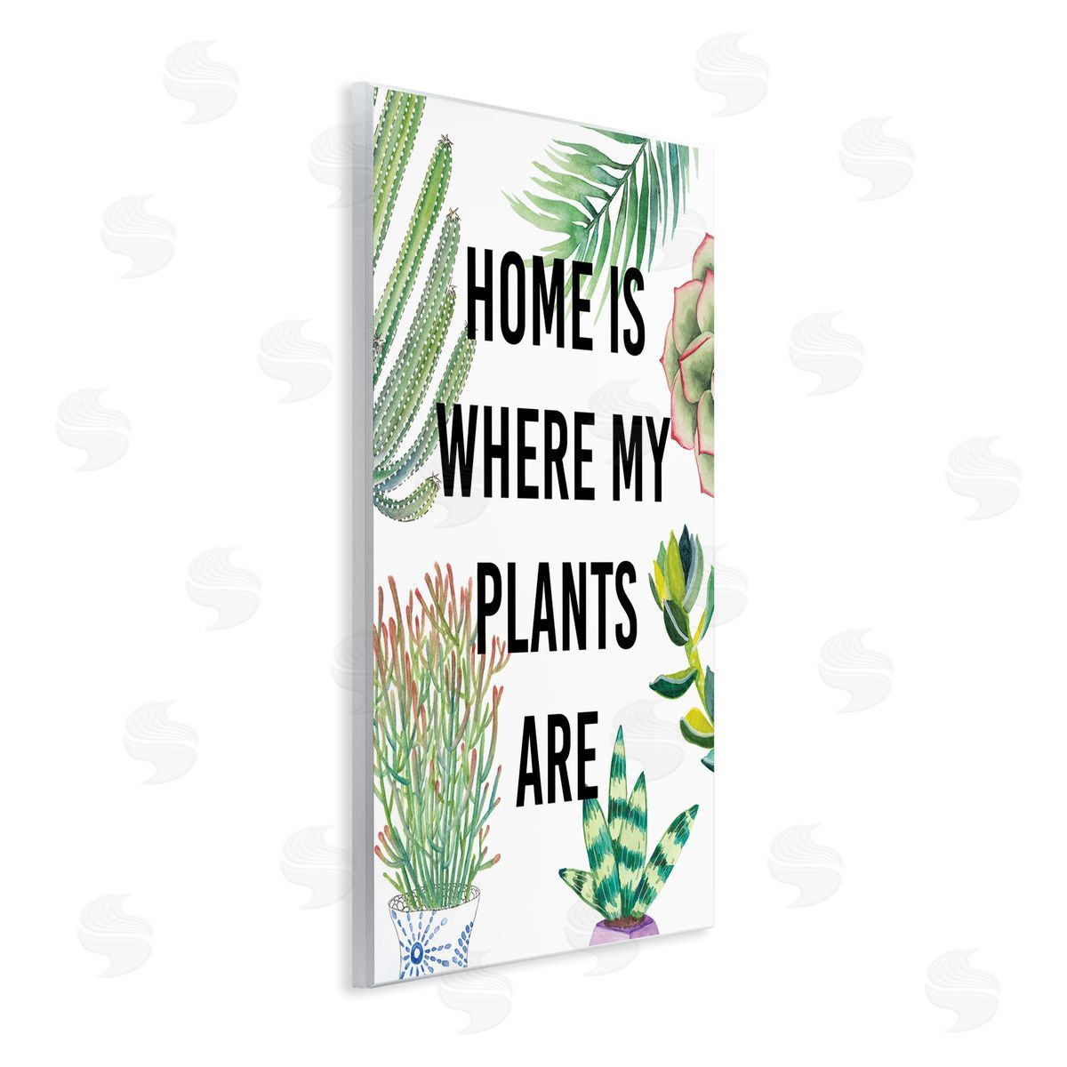 Studio W Home Is Where Plants Are Phrase Potted Foliage Wall Plaque Art