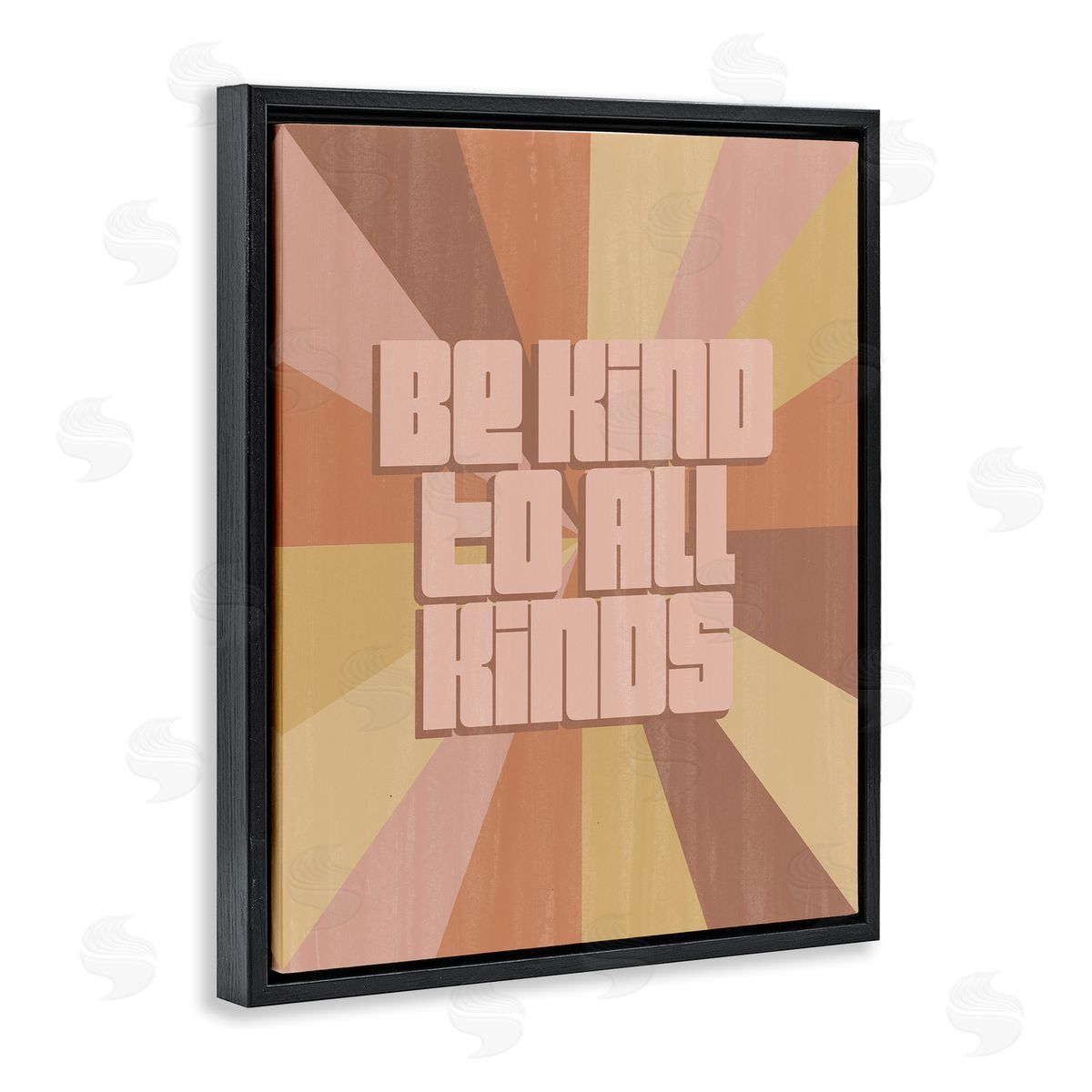 Grace Popp Be Kind to All Phrase Neutral Tone Rainbow Stripes