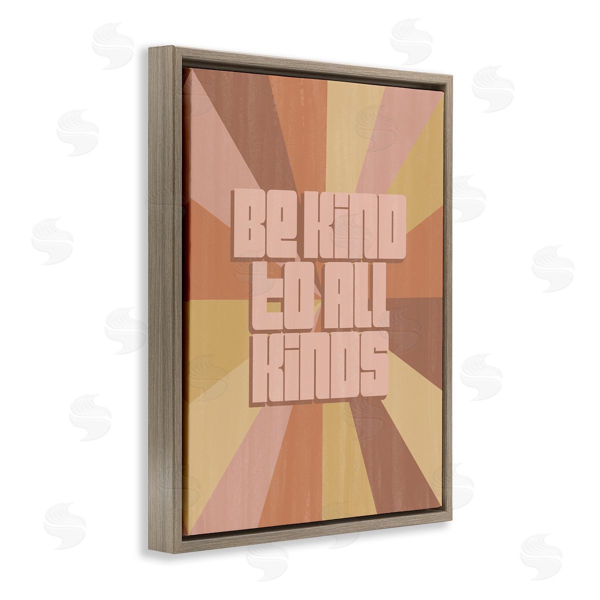 Grace Popp Be Kind to All Phrase Neutral Tone Rainbow Stripes