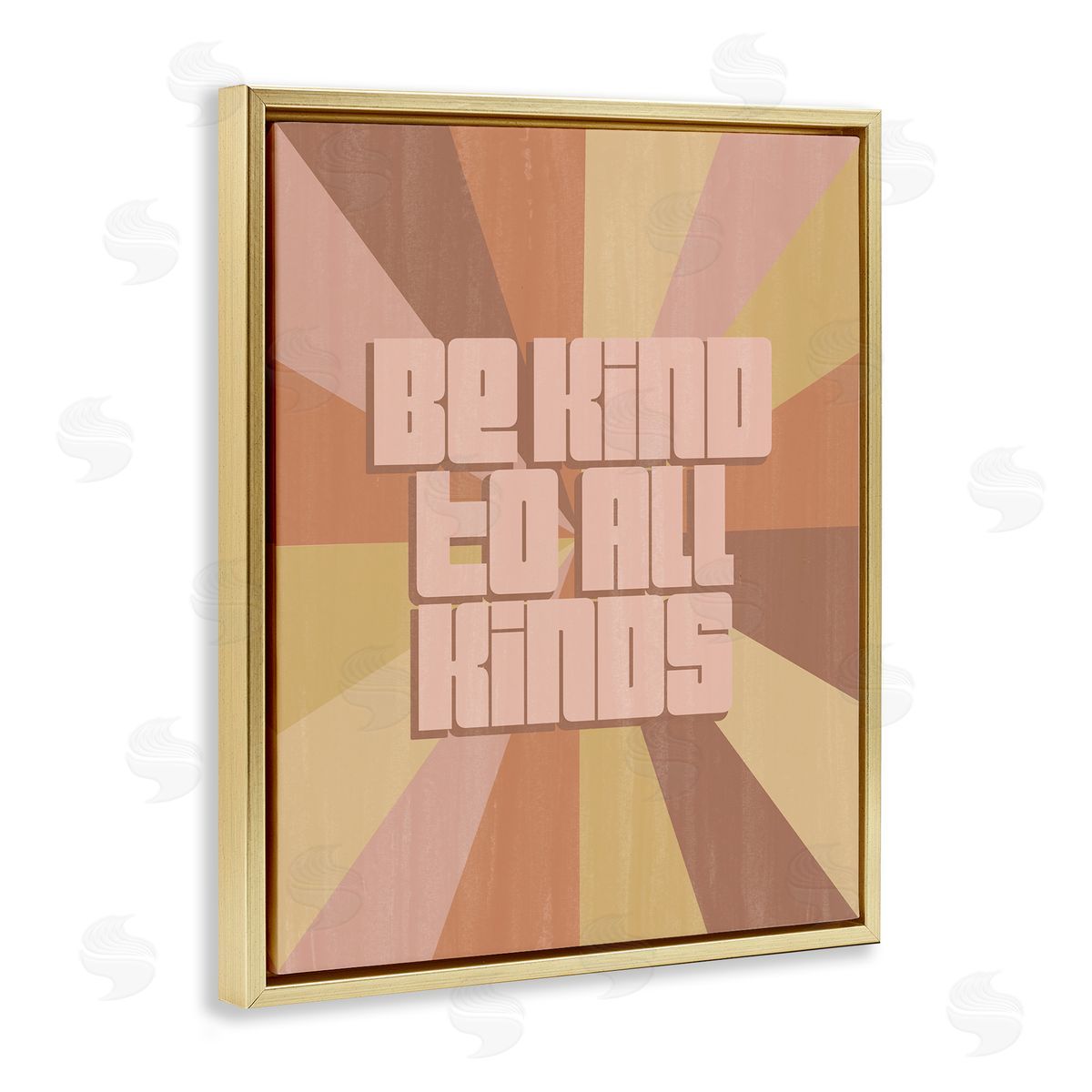 Grace Popp Be Kind to All Phrase Neutral Tone Rainbow Stripes