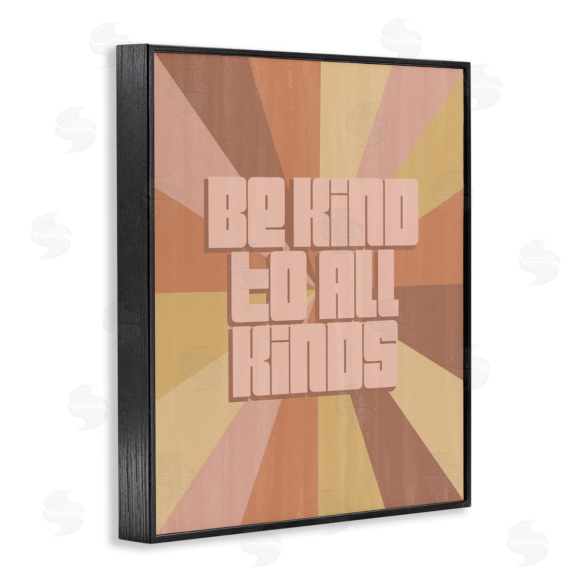 Grace Popp Be Kind to All Phrase Neutral Tone Rainbow Stripes